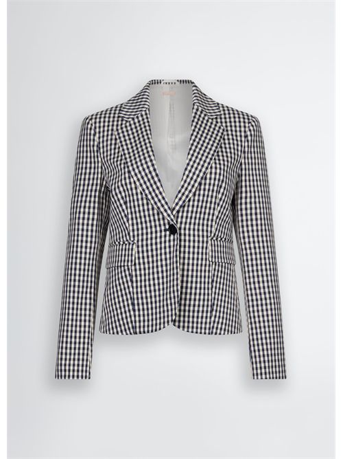 blazer woman blue white LIU JO | WA5286T1811/M9461